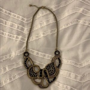 Black and gold statement necklace